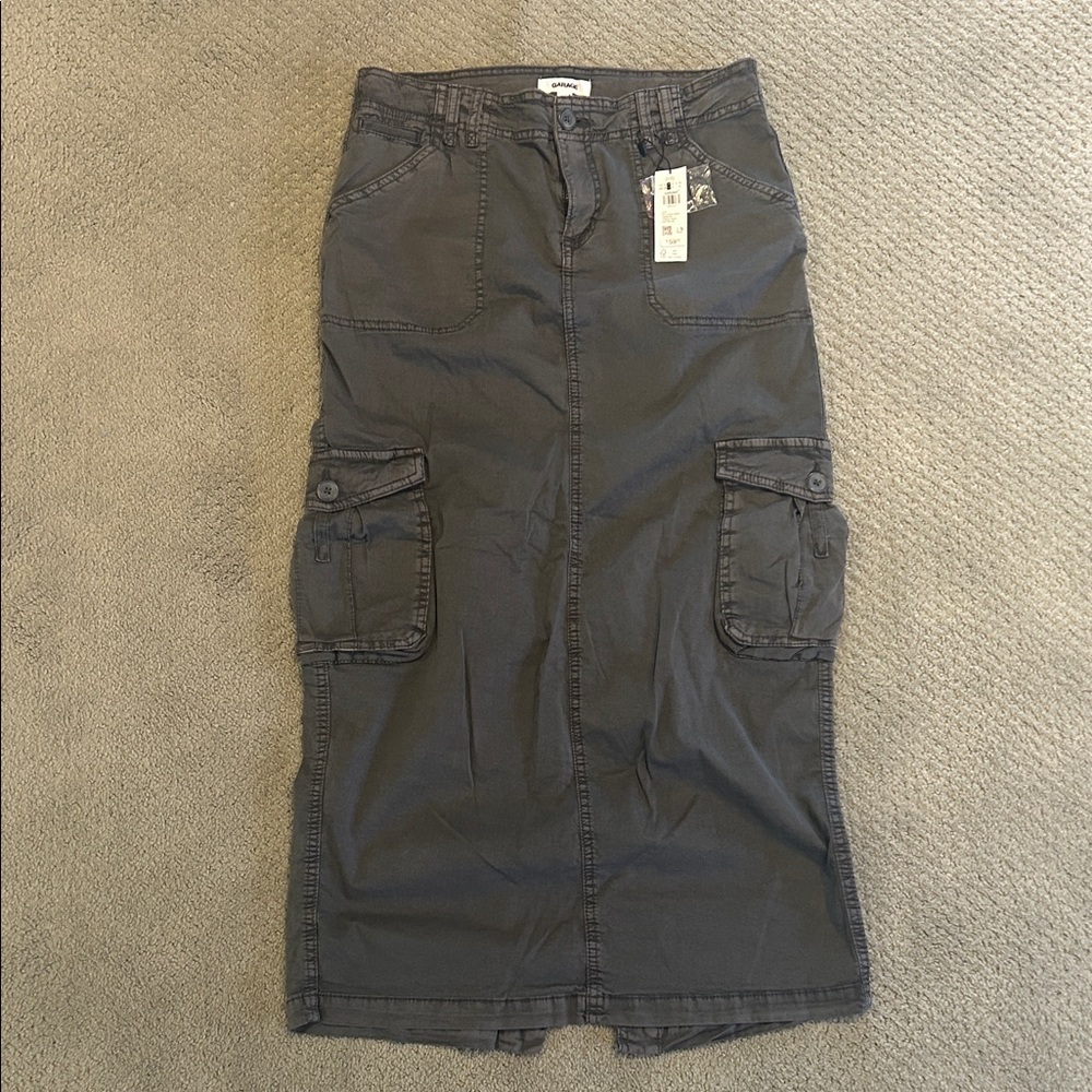 Garage Dark Gray Pencil Skirt